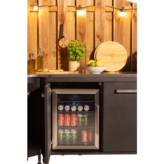 Cozze Kühlschrank 47 x 49 x 63,8 cm Edelstahl (90540)