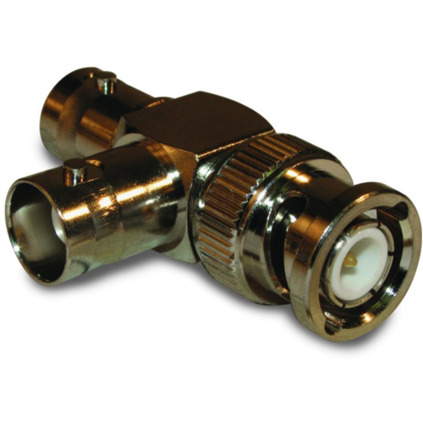 BNC T-Adapter | Koaxial-Adapter 50 Ω | BNC-Stecker auf 2 x BNC-Buchse | T-Form | 112567